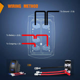 Nilight 5Pin Laser On/Off Momentary Horn Rocker Switch Blue, view 3