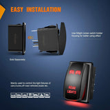 Nilight 5Pin Laser On/Off Rear Lights Rocker Switch Red, view 4