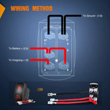 Nilight 5Pin Laser On/Off Rock Lights Rocker Switch Red, view 2