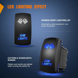 Nilight 5Pin Laser On/Off Side Lights Rocker Switch Blue, view 2