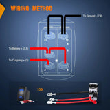 Nilight 5Pin Laser On/Off Side Lights Rocker Switch Blue, view 5