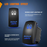 Nilight 5Pin Laser On/Off SPST Backup Lights Rocker Switch Blue, view 3
