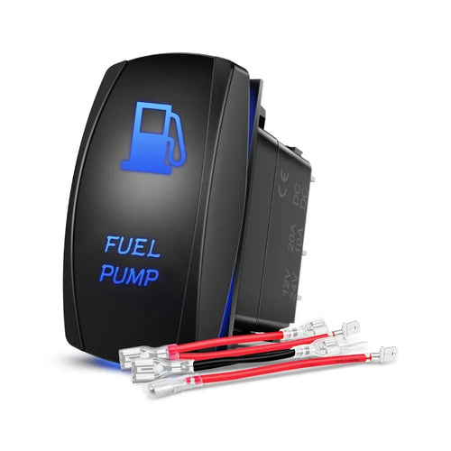 Nilight 5Pin Laser On/Off SPST Fuel Pump Rocker Switch Blue