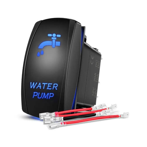 Nilight 5Pin Laser On/Off SPST Water Pump Rocker Switch Blue