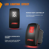 Nilight 5Pin Laser On/Off Stereo Rocker Switch Red, view 2