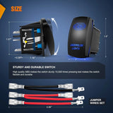 Nilight 5Pin Laser On/Off Underglow Lights Rocker Switch Blue, view 2