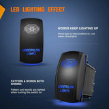 Nilight 5Pin Laser On/Off Underglow Lights Rocker Switch Blue, view 3