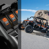 Nilight 5Pin SPST On/Off UTV Rock Lights Rocker Switch Orange Backlit, view 6