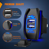 Nilight 5V 4.2A Rocker Switch Style Dual USB Charger, view 3