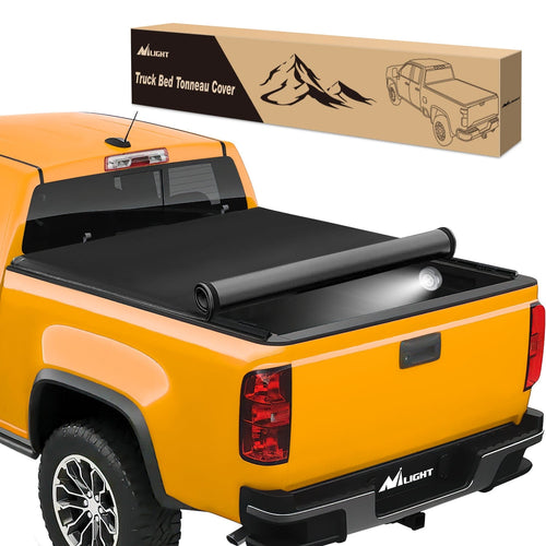 Nilight 6.2ft Soft Roll Up Truck Bed Cover for Chevy Colorado / GMC Canyon 2015 2016 2017 2018 2019 2020 2021 2022 2023 2024