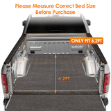 Nilight 6.2ft Soft Roll Up Truck Bed Cover for Chevy Colorado / GMC Canyon 2015 2016 2017 2018 2019 2020 2021 2022 2023 2024, view 5