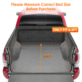 Nilight 2014 2015 2016 2017 2018 2019 2020 2021 Toyota Tundra 6.5ft Soft Roll Up Truck Tonneau Cover, view 5