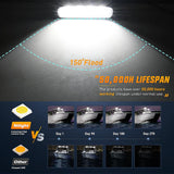Nilight 6 Inch 72W Flood White Case Led Work Lights (Pair), view 3