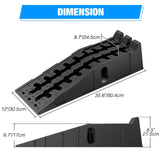 Nilight 6.7Inch Lift Heavy Duty Truck Ramps 12000lb Capacity Portable Service Ramps (Pair), view 2