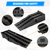Nilight 6.7Inch Lift Heavy Duty Truck Ramps 16000lb Capacity Portable Service Ramps (Pair), view 4