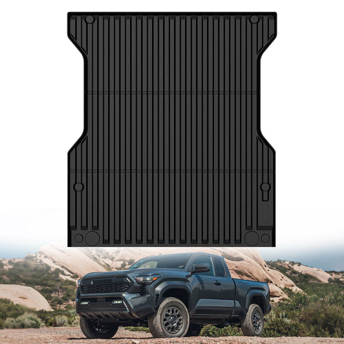 Nilight 5ft Rubber Short Trunk Bed for 2024 2025 Toyota Tacoma, TPE Heavy-Duty Pick-up Bed Liner for Toyota Tacoma Accessories, Anti-Slip Texture, All Weather Protection