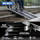 Nilight 6 Feet Portable Wheelchair Ramp with Quick-Lock Non-Skid Aluminum | Handicap Ramps with Handle Folding Threshold Ramp for Home Steps, Stairs, Doorways, Scooter, Porch, Cart 800LBS Capacity, view 4