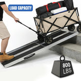 Nilight 6 Feet Portable Wheelchair Ramp with Quick-Lock Non-Skid Aluminum | Handicap Ramps with Handle Folding Threshold Ramp for Home Steps, Stairs, Doorways, Scooter, Porch, Cart 800LBS Capacity, view 5