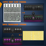 Nilight 6 Gang Rocker Switch Box 12V SPST ON Off Toggle Switches PD Type C and QC 3.0 USB Sockcet Voltmeter Purple LED Light Waterproof Aluminum Mount Bracket Panel DIY Stickers for Boat Car RV Truck, view 3
