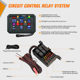 Nilight 6 Gang Switch Panel Blue Circuit Control Relay System with Fuse Wiring Harness Toggle Momentary Strobe Flash Modes Automatic Dimmable ON Off Pod 12V 24V for Car Truck Camper SUV, view 3