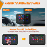 Nilight 6 Gang Switch Panel Blue Circuit Control Relay System with Fuse Wiring Harness Toggle Momentary Strobe Flash Modes Automatic Dimmable ON Off Pod 12V 24V for Car Truck Camper SUV, view 5