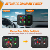 Nilight 6 Gang Switch Panel Green Circuit Control Relay System with Fuse Wiring Harness Toggle Momentary Strobe Flash Modes Automatic Dimmable ON Off Pod 12V 24V for Car Truck Camper SUV, view 5