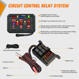 Nilight 6 Gang Switch Panel Red Circuit Control Relay System with Fuse Wiring Harness Toggle Momentary Strobe Flash Modes Automatic Dimmable ON Off Pod 12V 24V for Car Truck Camper SUV, view 3