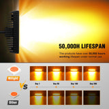 Nilight 6 Inch Amber LED Light Pods 2 PCS 60W Flood Spot Combo Beam Off Road Work Driving Fog Lighting for 12V 24V ATV UTV Pickup Truck Tractor Boat, view 6