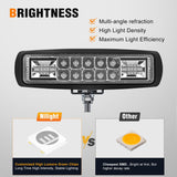 Nilight 6 Inch Green LED Light Pods 2 PCS 60W Flood Spot Combo Beam Off Road Driving Fog Fishing Hunting Emergency Safety Signal Trailer Lighting for 12V 24V ATV UTV Pickup Truck Tractor Boat, view 3