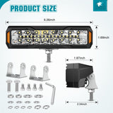 Nilight 6 Inch LED Light Bar 2PCS 50W Spot Flood Combo Lamps | Off Road Driving Work Fog Lights IP67 Waterproof for Truck Pickup SUV ATV UTV Boat Motorcycle 4x4 Car, view 2