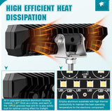 Nilight 6 Inch LED Light Bar 2PCS 50W Spot Flood Combo Lamps | Off Road Driving Work Fog Lights IP67 Waterproof for Truck Pickup SUV ATV UTV Boat Motorcycle 4x4 Car, view 6