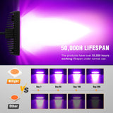 Nilight 6 Inch Purple LED Light Pods 2 PCS 60W Flood Spot Combo Beam Off Road Driving Decoration Neon Hunting Lighting for 12V 24V ATV UTV Pickup Truck Tractor, view 6
