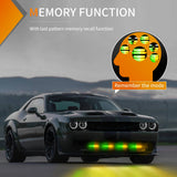 Nilight 6LED Amber Green Surface Mount Flashing Emergency Strobe lights 4 PCS, view 6