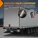 Nilight 6 Inch Oval White 24Leds Trailer Tail Lights 2Pcs, view 6