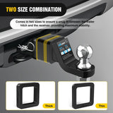 Nilight 6 Pack-Multiple Size Combination 2.5Inch Hitch Receiver Silencer Pad Reduce Rattle and Noise Between Receivers and Tow Hitches Fits for 2.5Inch Trailer Hitch Receiver, view 4