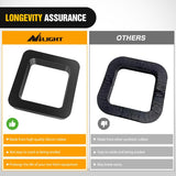 Nilight 6 Pack-Multiple Size Combination 2.5Inch Hitch Receiver Silencer Pad Reduce Rattle and Noise Between Receivers and Tow Hitches Fits for 2.5Inch Trailer Hitch Receiver, view 5
