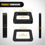Nilight 6 Pack-Multiple Size Combination 2Inch Hitch Receiver Silencer Pad Reduce Rattle and Noise Between Receivers and Tow Hitches Fits for 2Inch Trailer Hitch Receiver, view 2