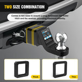 Nilight 6 Pack-Multiple Size Combination 2Inch Hitch Receiver Silencer Pad Reduce Rattle and Noise Between Receivers and Tow Hitches Fits for 2Inch Trailer Hitch Receiver, view 4