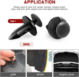 Nilight 60 Pcs Fender Flare Rocker Moulding Clip Assortment 68039280-AA, 55156429-AA, 6503598, 6501559 Replacement for Jeep Wrangler Chrysler Ford GMC with 1 Fastener Remover, view 6