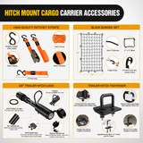 Nilight 60 x 20 x 7.87 Inch Hitch Cargo Carrier Set Fits 2-Inch Hitch Receiver with Lock Hitch, view 4