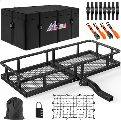 Nilight 60 x 20 x 7.87 Inch Hitch Cargo Carrier Set