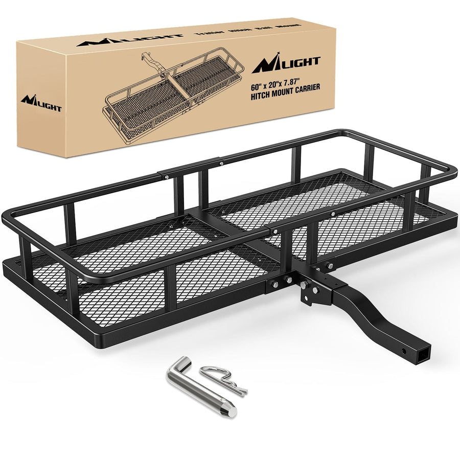 Nilight 60 x 20 x 7.87 Inch Hitch Cargo Carrier