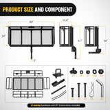Nilight 60 x 24 x 14.4 Inch Hitch Cargo Carrier with Hitch Stabilizer, view 3