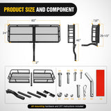 Nilight 60 x 24 x 7.87 Inch Hitch Cargo Carrier & 5/8Inch Hitch Pin Clip Fits 2-Inch Receiver, view 3