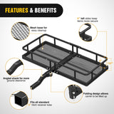 Nilight 60 x 24 x 7.87 Inch Hitch Cargo Carrier & 5/8Inch Hitch Pin Clip Fits 2-Inch Receiver, view 5