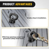 Nilight 60618 Puck System Gooseneck Hitch Ball Kit, Compatible with 2013-2025 Dodge RAM 2500 3500, 2-5/16 Inch Gooseneck Ball for Truck Bed with 2 Safety Chain Anchors w/Storage Box, view 5