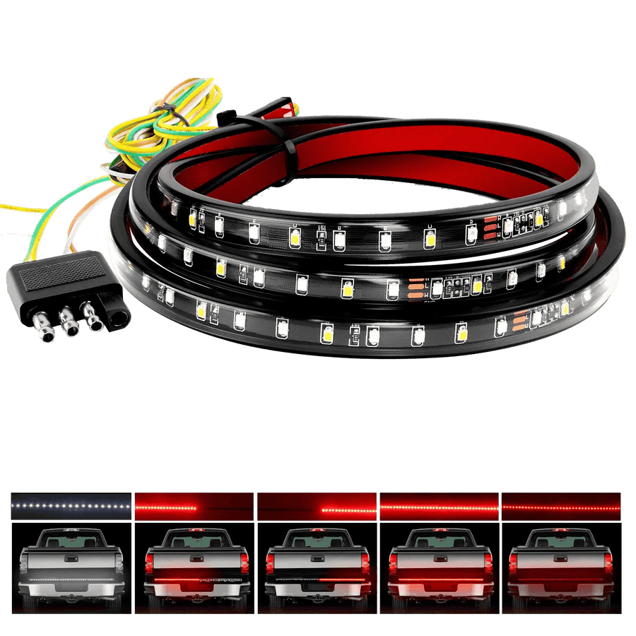 Nilight 60 Inch 108Leds Red White LED Tailgate Light Strip