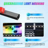 Nilight 60 Inch 135Leds RGBIC APP RF Remote Control LED Bed Light Strip 3PCS, view 4