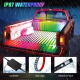 Nilight 60 Inch 135Leds RGBIC APP RF Remote Control LED Bed Light Strip 3PCS, view 5