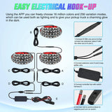 Nilight 60 Inch 135Leds RGBIC APP RF Remote Control LED Bed Light Strip 3PCS, view 6